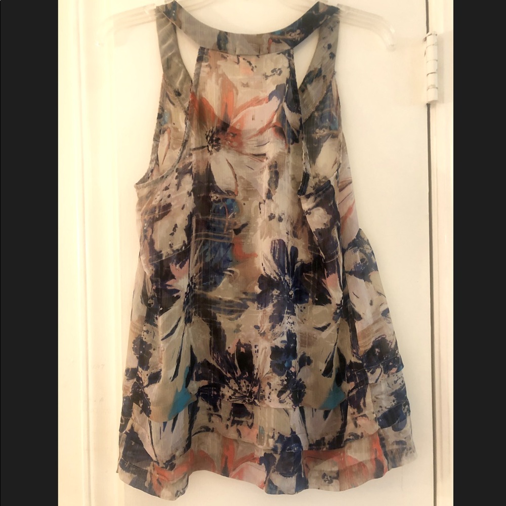 Floral Print Halter Tank from Lily White size L - Picture 5 of 5